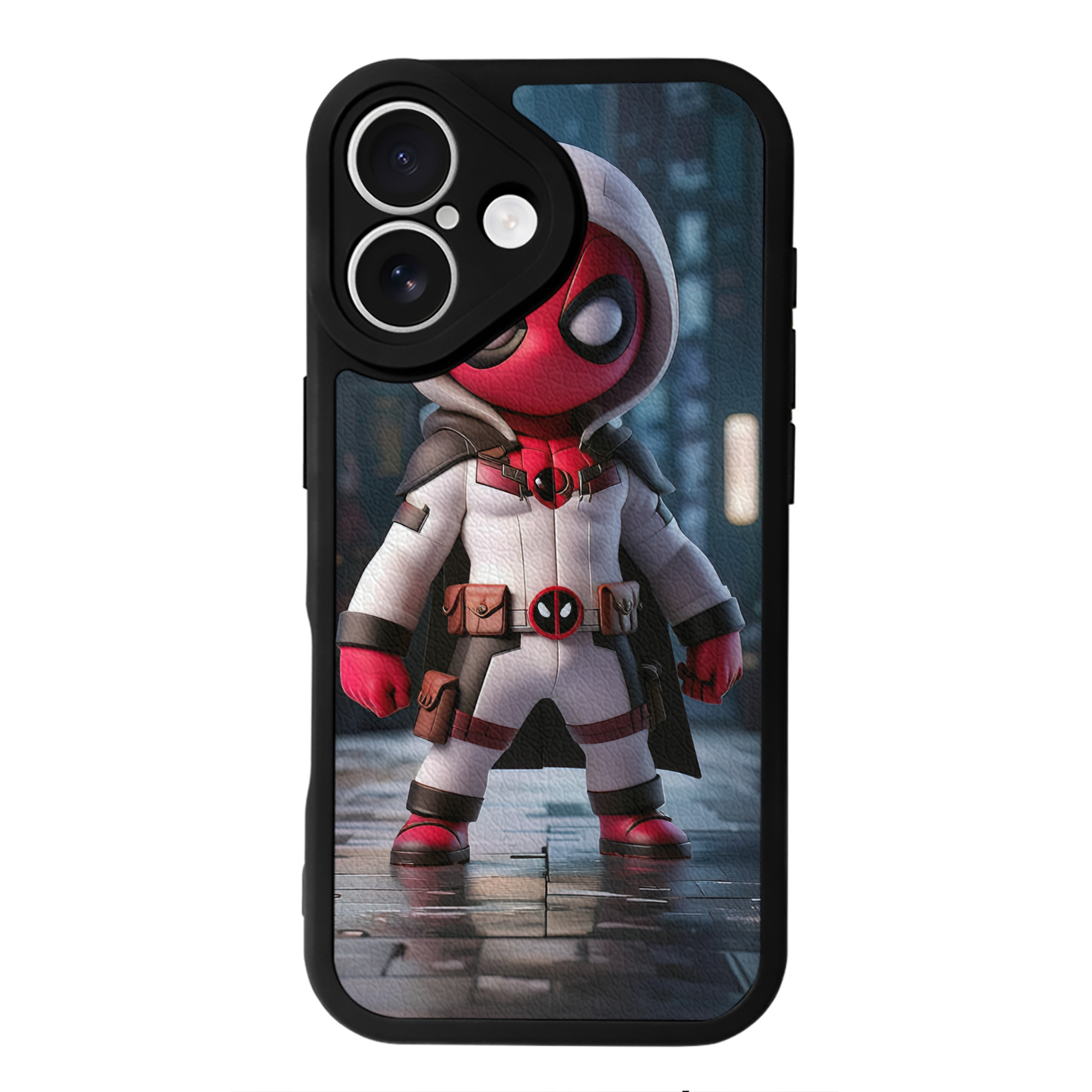 （画像用） Deadpool デッドプール 【iPhone 16シリーズ対応】シリコンスマホケース（レザー調） 材質：シリコン